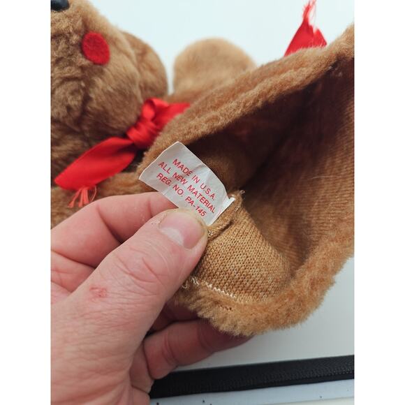 VTG Bear Bear Hand Puppet Sheram Puppets Ohio 10" - Picture 4 of 8